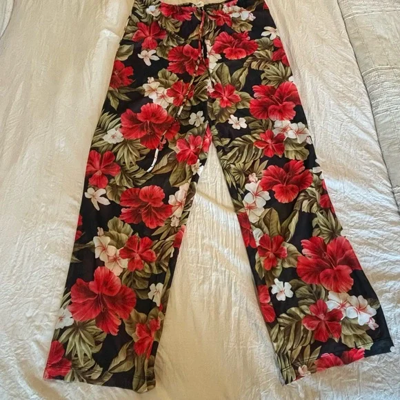 OP Tropical Sheer Floral Pants - Picture 1 of 3